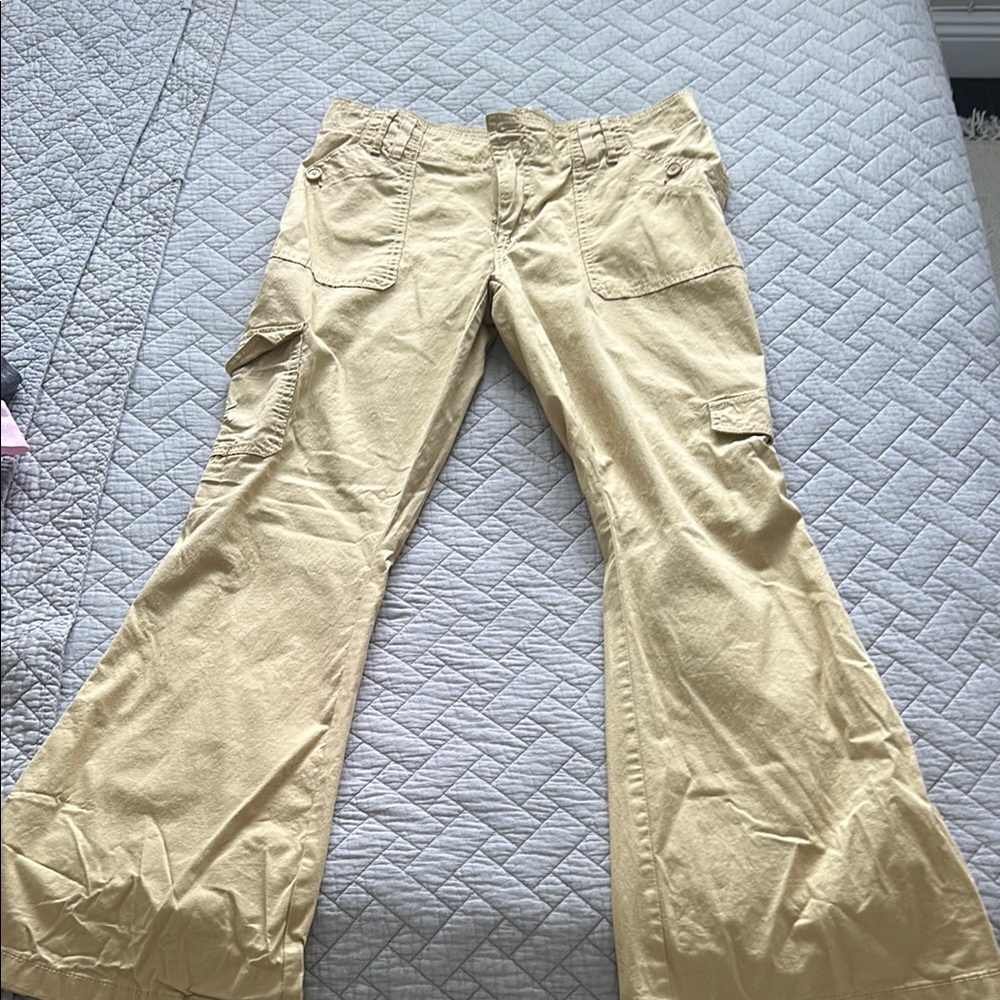 Women's Tan Cargo Jeans